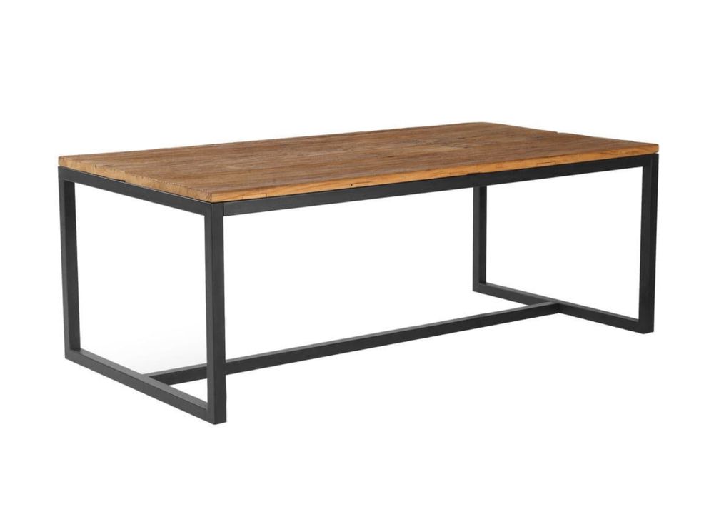 Rozkładany stół loftowy Basis 140/240cm - Dąb - KedaMeble