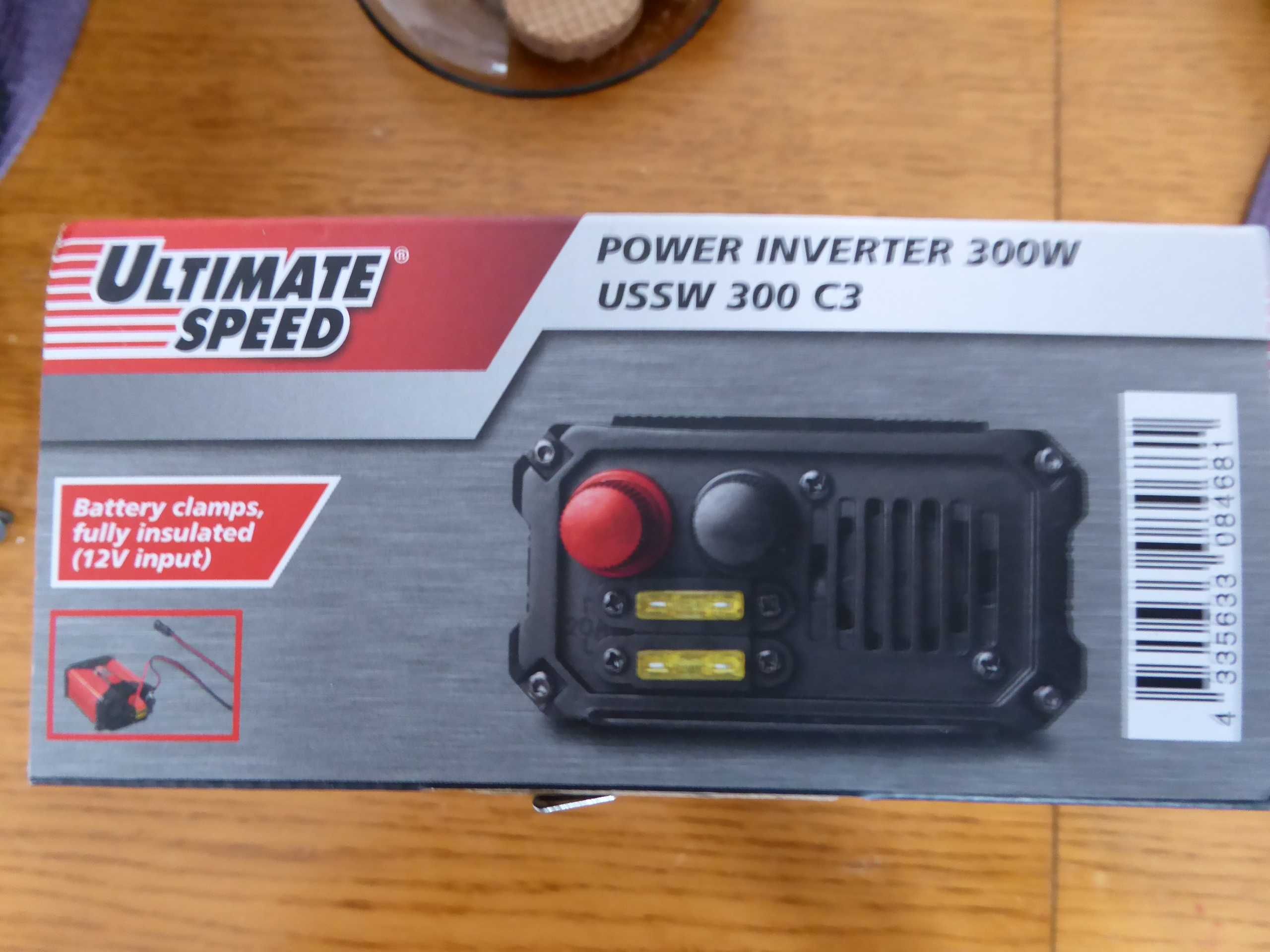 Nieużywany konwerter 12V/230V/300W ULTIMATE SPEED USSW 300 C3