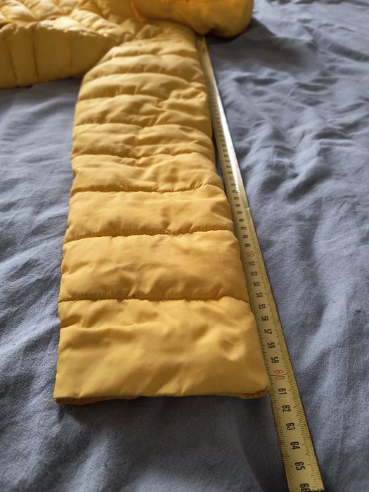 Lekka pikowana kurtka damska żółta 38 M