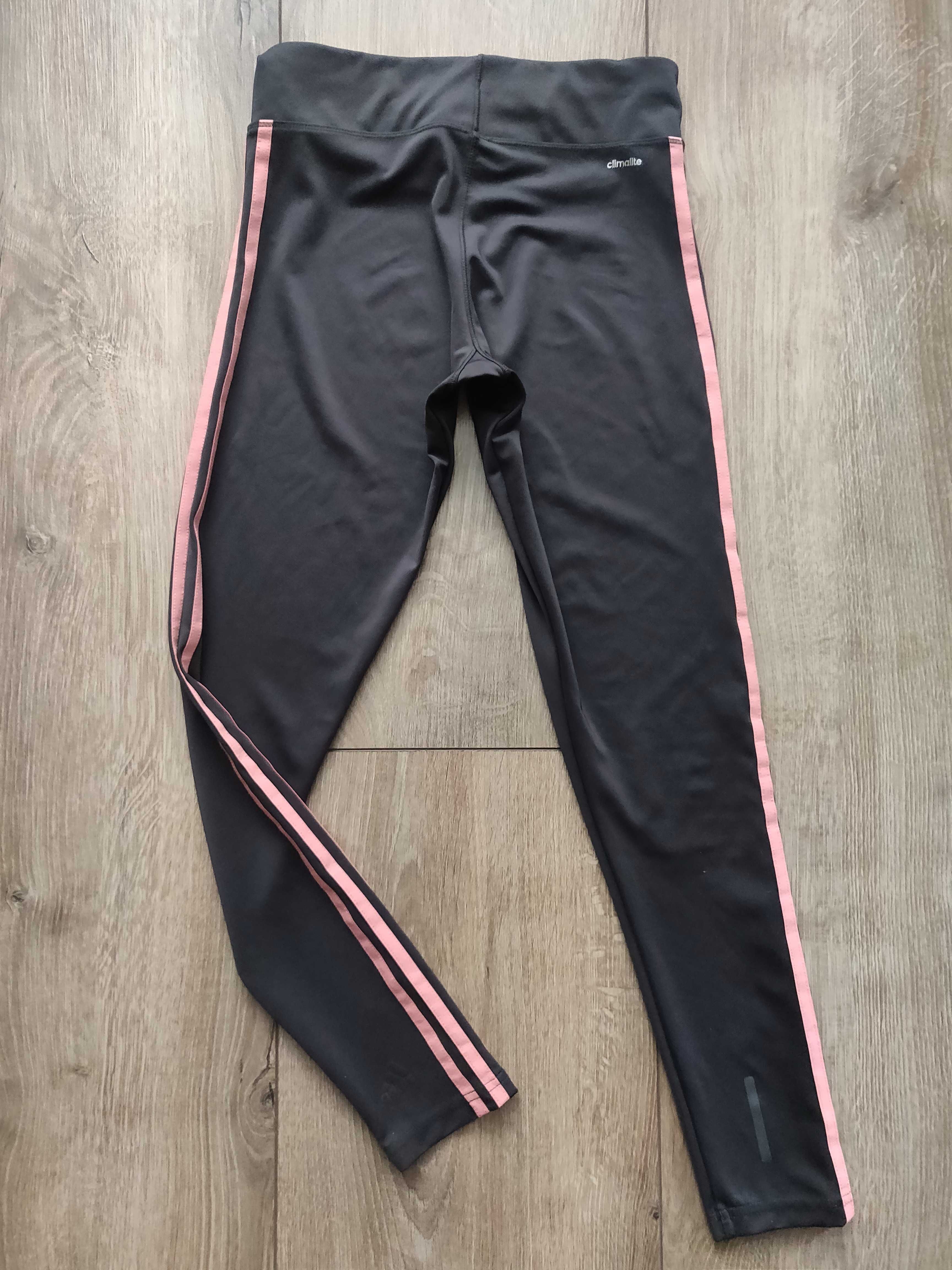 Cпортивные лосины  Adidas climalite S 44 размер, серого цвета.