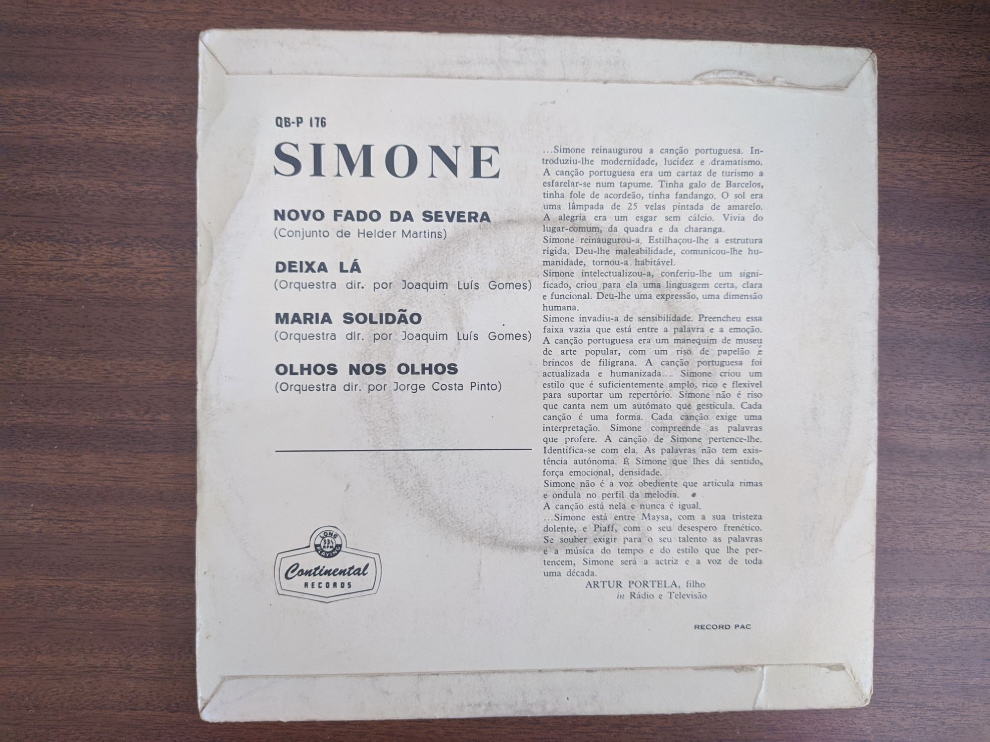 Simone de Oliveira – Novo Fado Da Severa