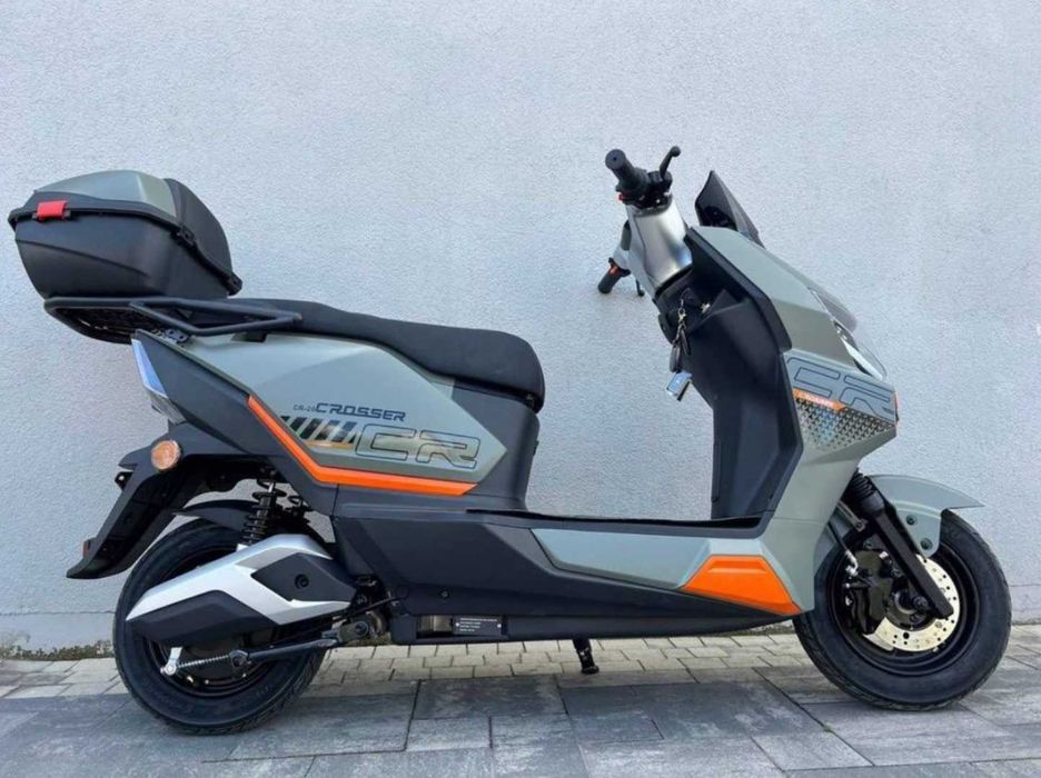 Електроскутер Crosser 1200W 24A\г потужний для щоденної їзди.Натискай