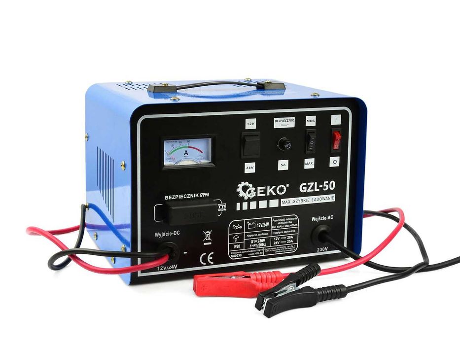 Prostownik samochodowy GZL50 12V/24V do akumulatorów 400Ah FAST CHARGE
