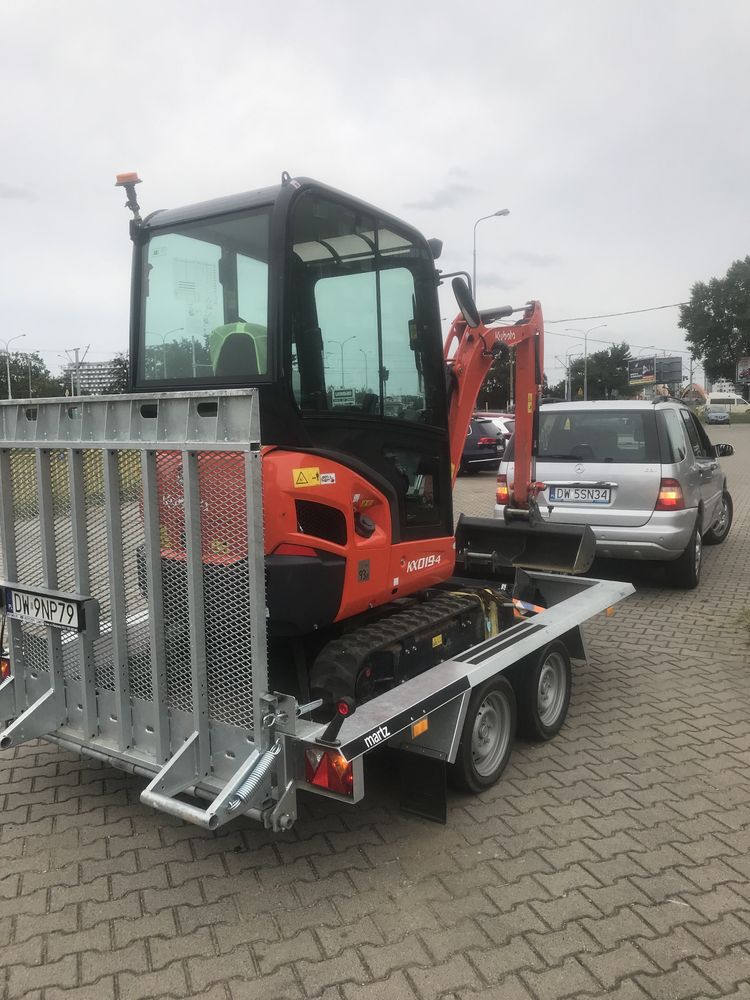 Usługi minikoparką  ,wynajem z operatorem Wroclaw i okolice