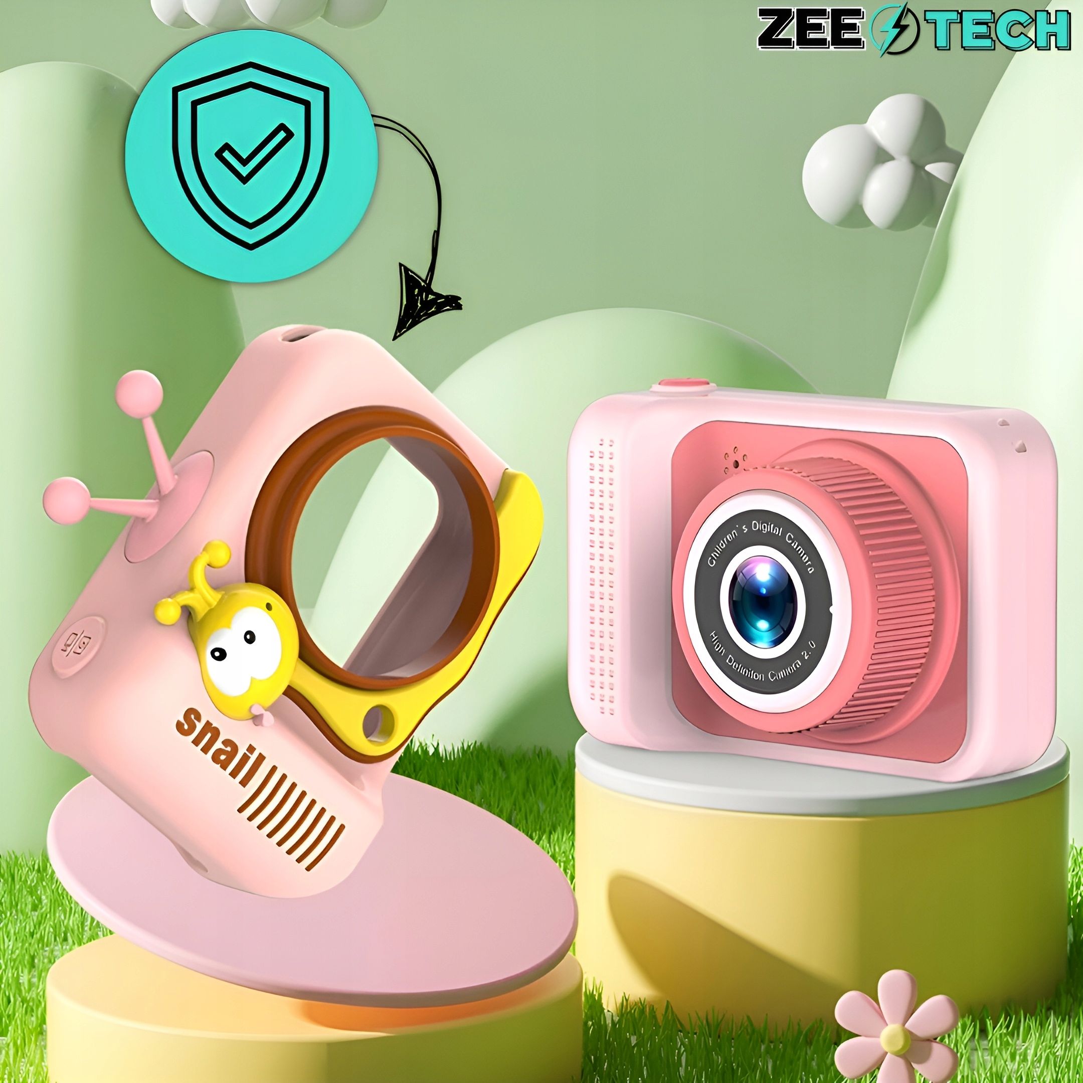 Aparat Cyfrowy Fotograficzny Dla Dzieci 40Mpx Kamera Gry + Karta 32Gb