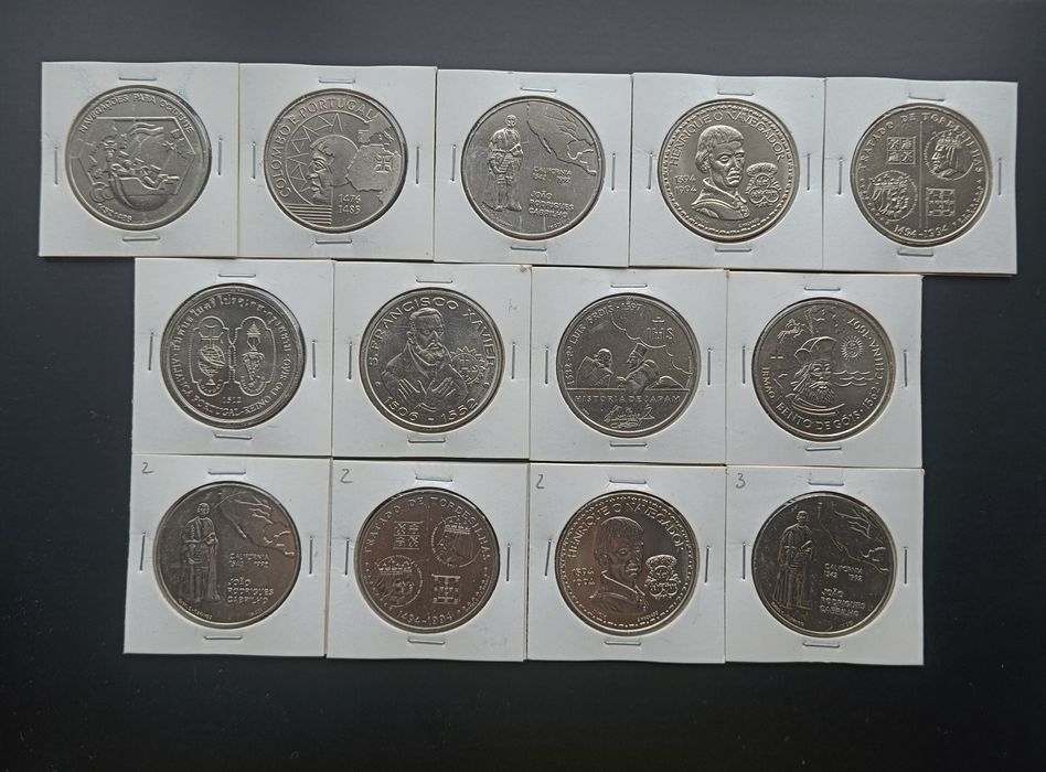 Lote moedas Comemorativas 200 escudos Portugal