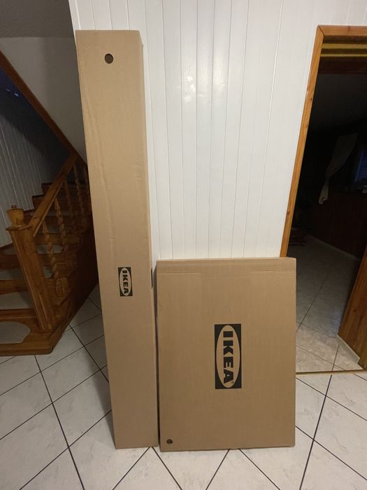 Łóżko MALM 90x200 brązowa bejca okleina jesionowa NOWE