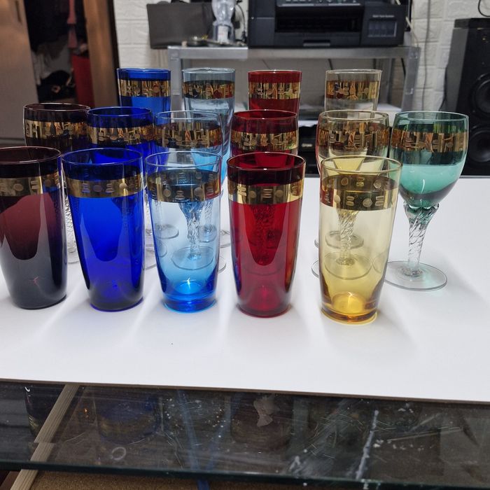 Włoskie Kieliszki ze szkła MURANO