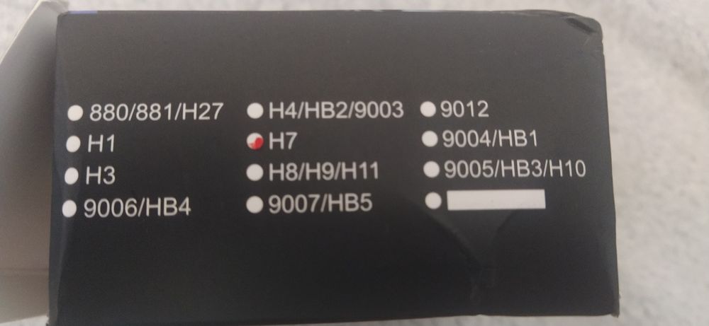 Лампи світлодіодні H7 12в