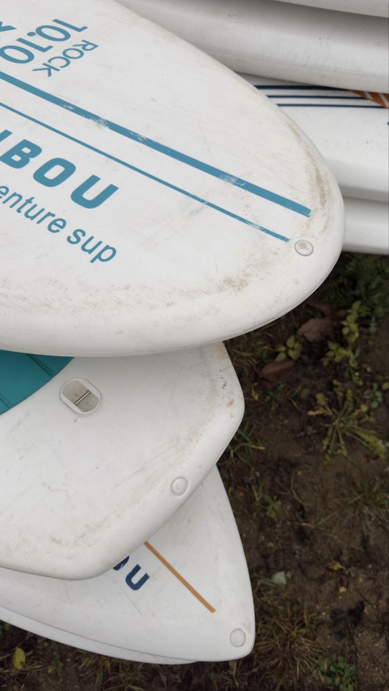Deska SUP Caribou 10’1 sztywna PE+PU z wiosłem- użwana 1 sezon