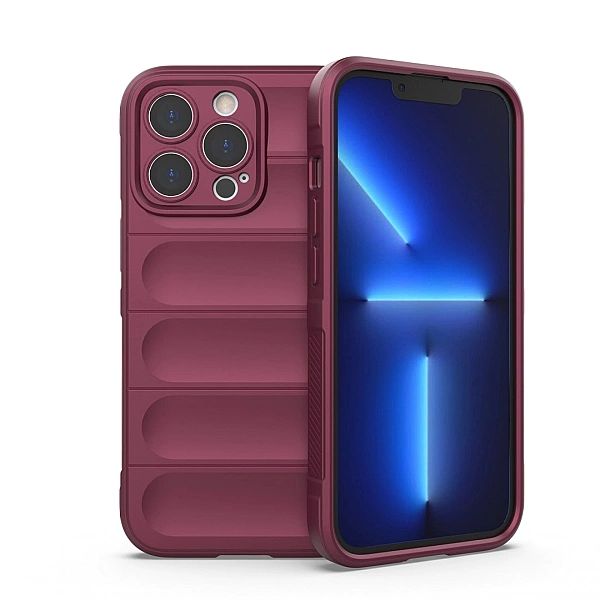 Etui Magic Shield Case Braders do iPhone 13 Pro burgundowy