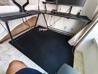 Secretária de computador em L