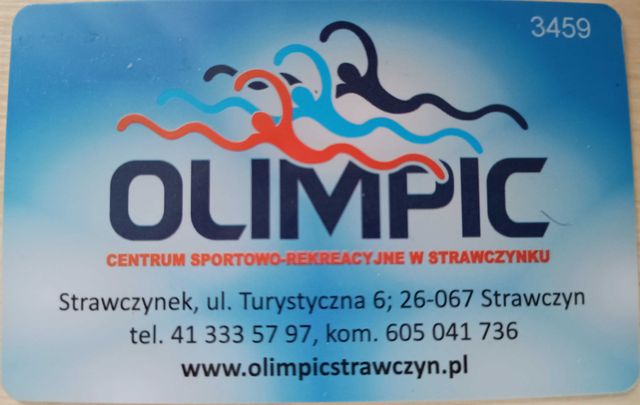 Karnet wejściowy na Pływalnię "Olimpic" w Strawczynku - wartość 100 zł