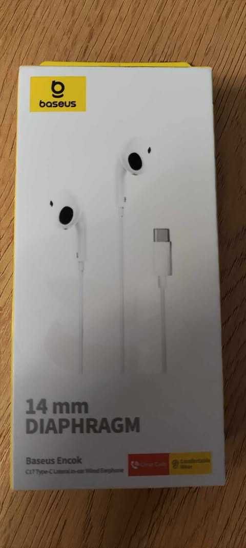 Baseus C17 | Słuchawki douszne Type-C USB-C z mikrofonem i pilotem