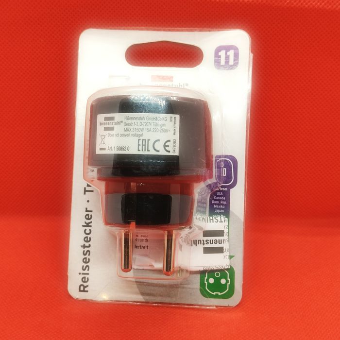 Adapter podróżny BRENNENSTUHL USA/Japonia Uni-Schuko