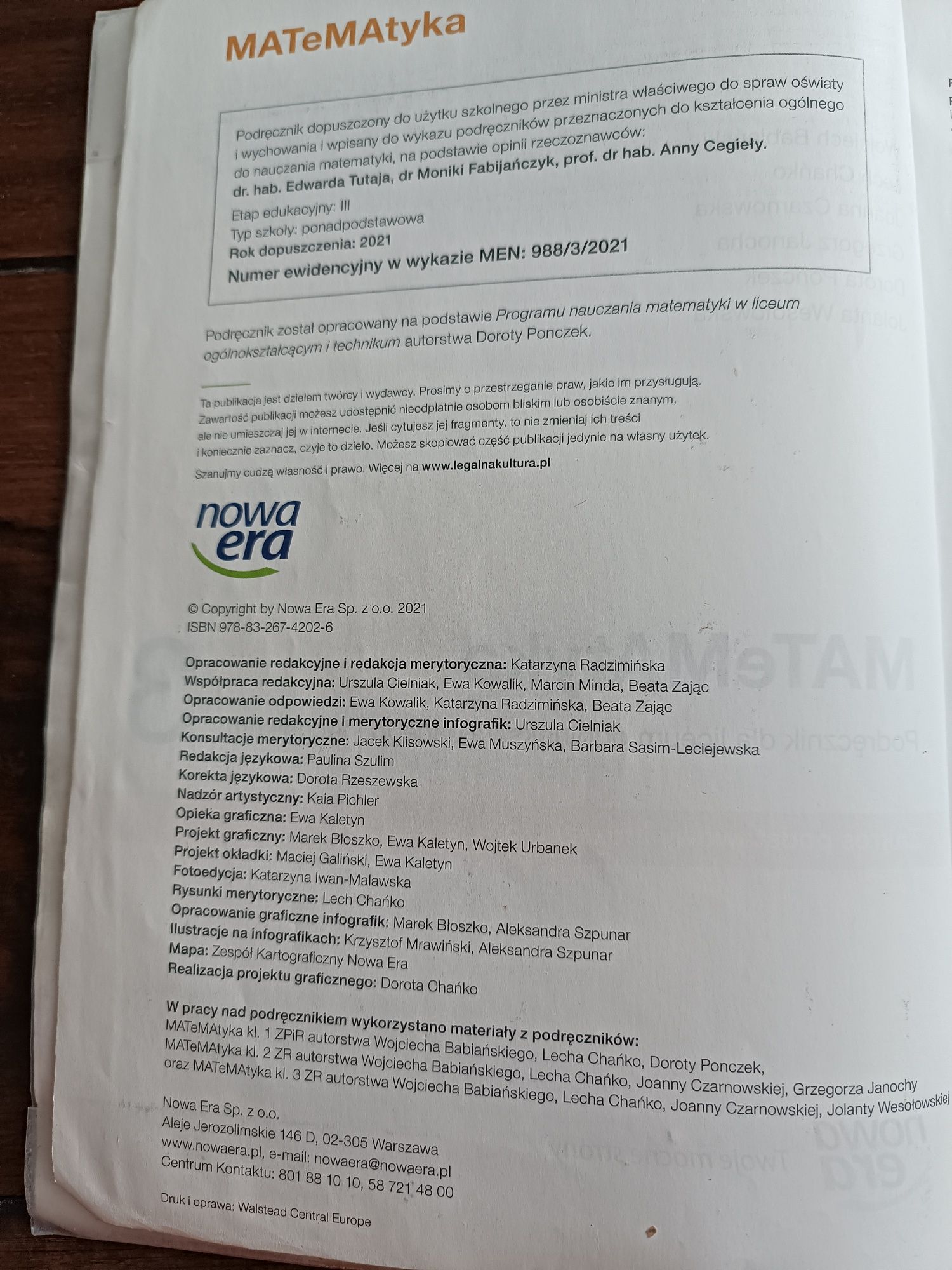Podręczniki informatyka na czasie 3 matematyka rozszerzona nowa era