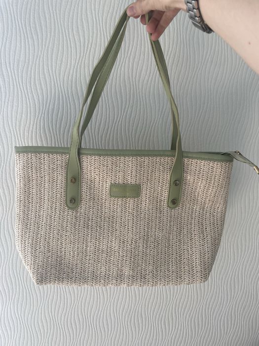 Сумка соломʼяна пляжна