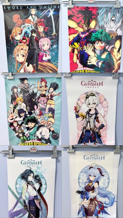 Plakaty anime/genshin Impact - Sword Art Online, My hero academia