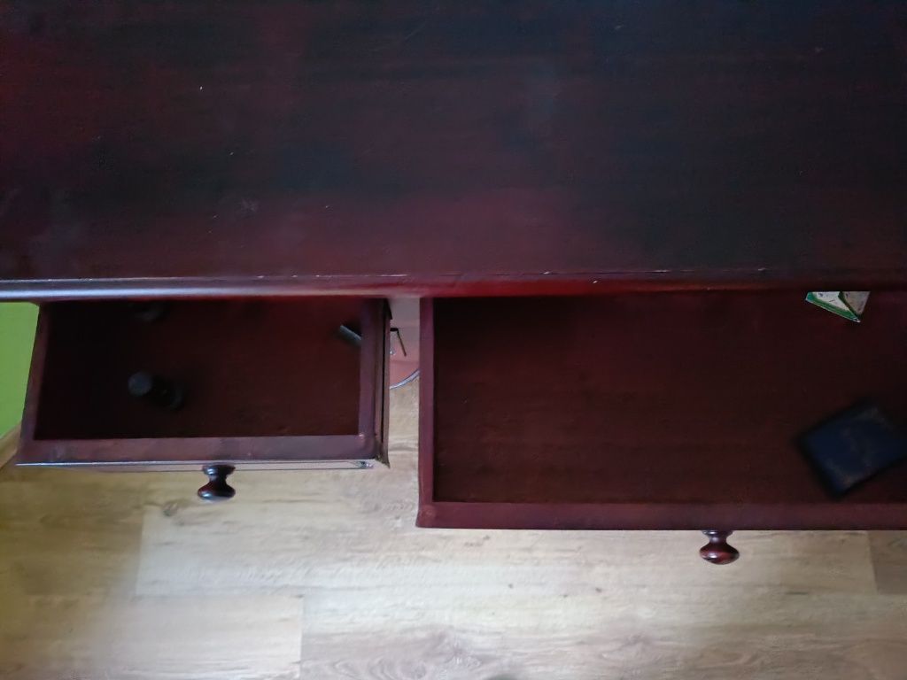 Sekretarzyk biurko drewniany