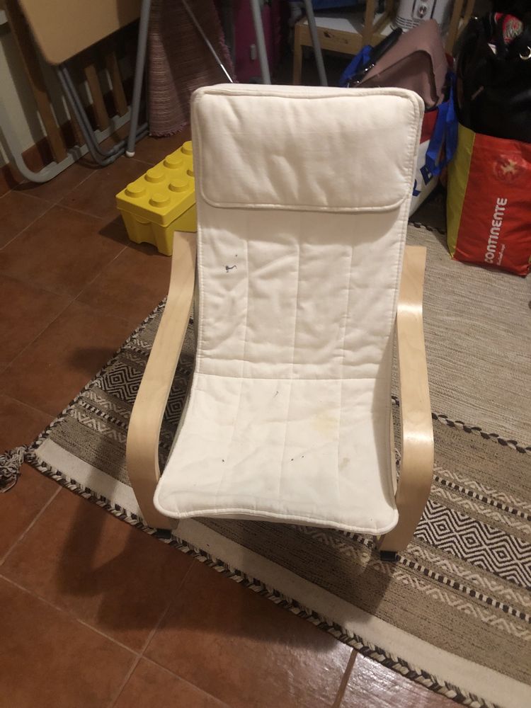 Cadeira baloiço para criança (IKEA POÄNG)