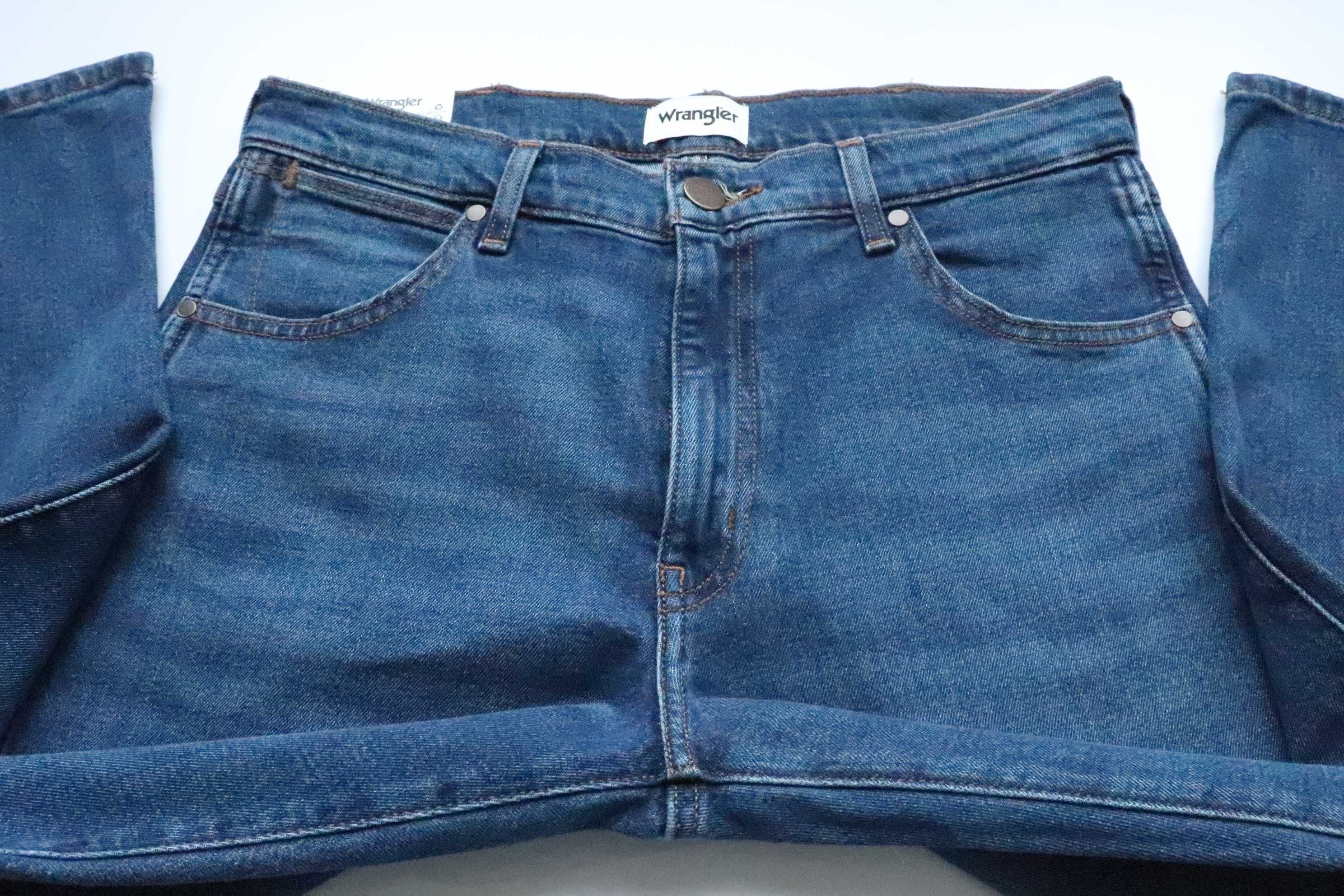 WRANGLER LARSTON W32 L30 męskie spodnie jeansy slim fit nowe