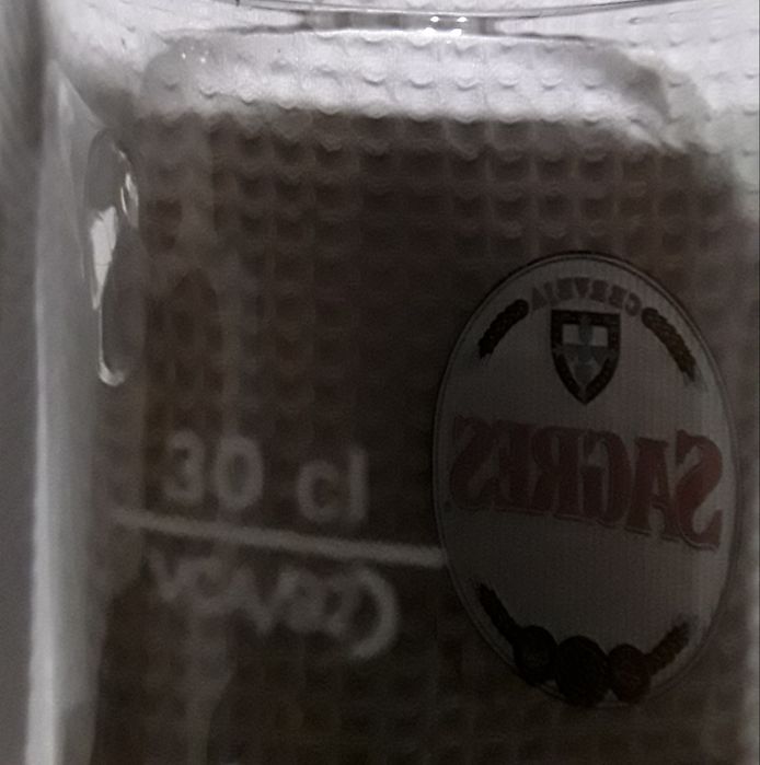 Canecas de cerveja da marca Sagres vintage, em vidro, 30 cl e 35 cl