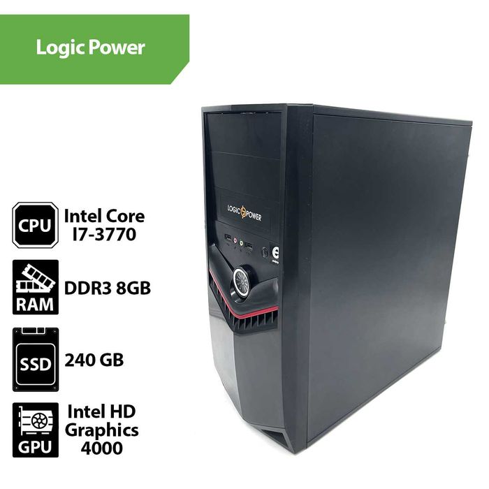 Системний блок Б/В LogicPower (Core I7-3770 / 8Gb / SSD 240Gb)