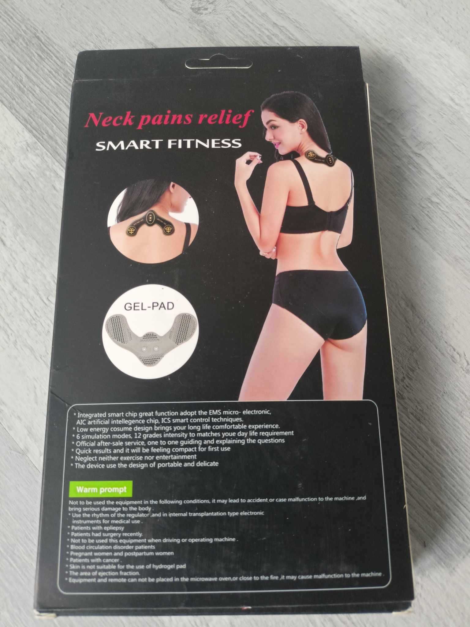 Elektrostymulator do mięśni szyi karku Smart Fitness do Masażu