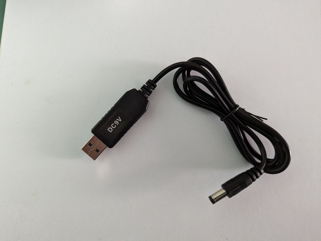 Кабель USB to DC 9/12 V