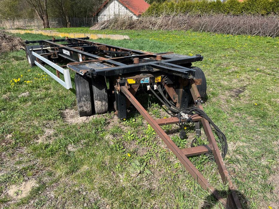 Przyczepa DMC 18 ton do hakowca WECON AW 218 pod kontener 20 stopowy