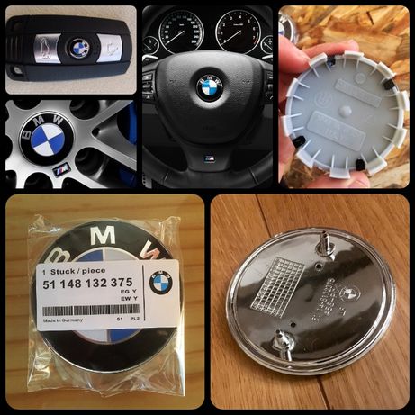 Símbolos BMW capô/mala 82, 78, 74 mm, jantes 68 mm, volante, chaves
