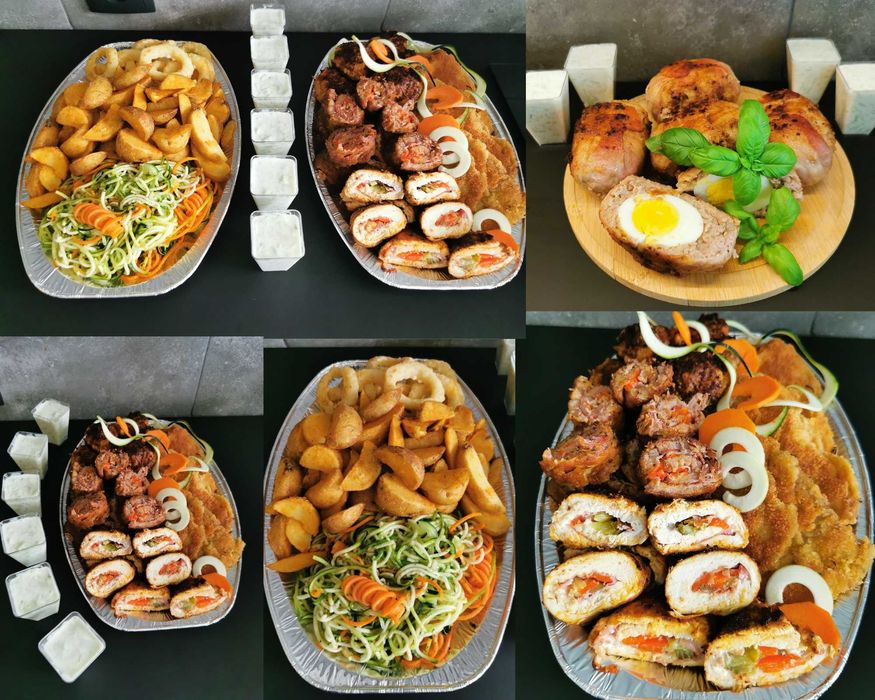Catering okolicznościowy z dostawą, patery mięsne, przekąski