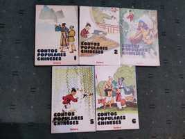 Contos Populares Chineses - 5 volumes - Edição de 1973