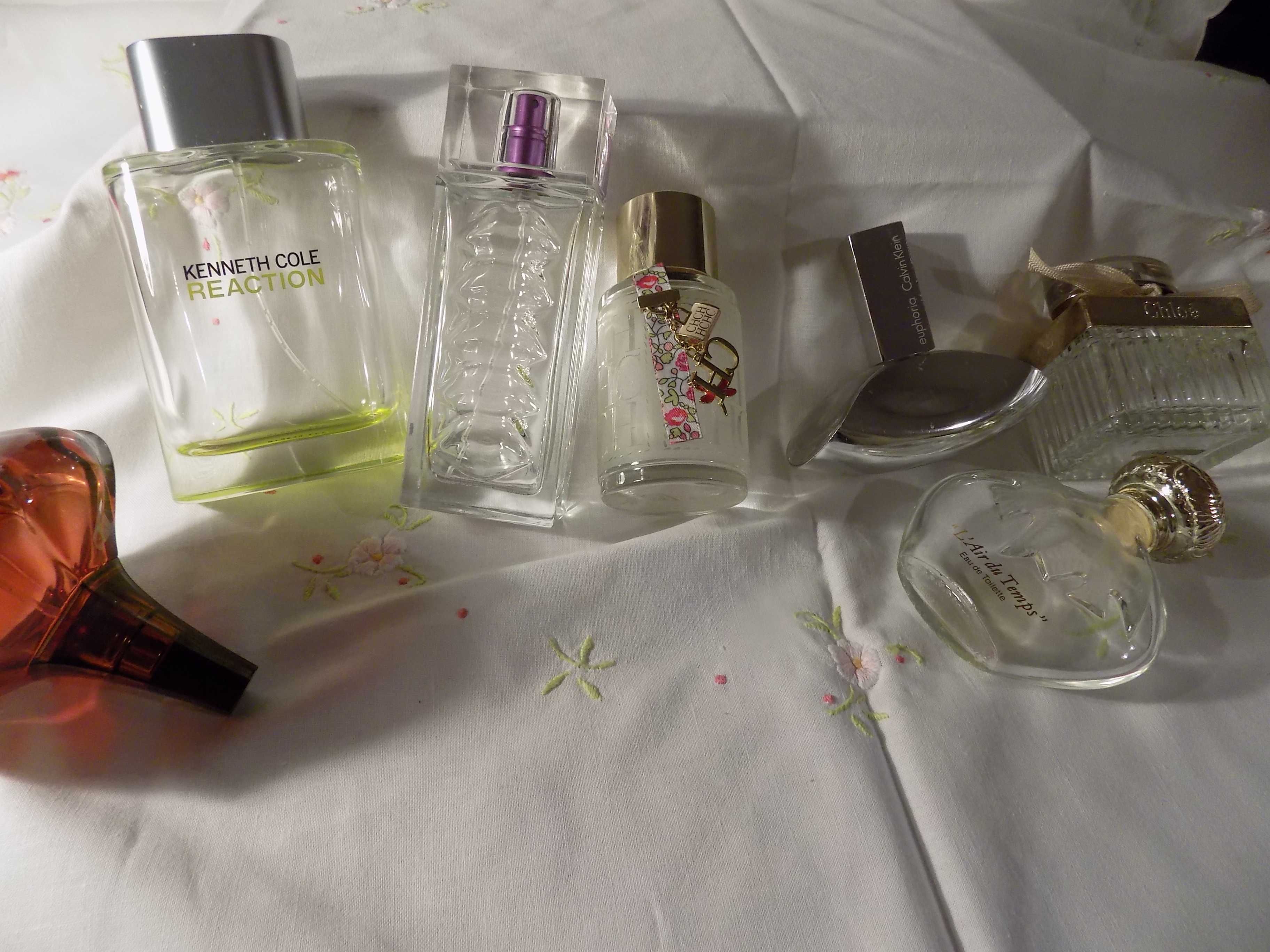 Flakony po markowych  perfumach  - 6  szt.