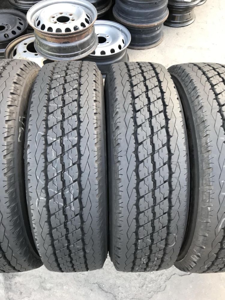 Bridgestone 195/75r16c 6 шт комплект літо оригінал склад б/у два катка