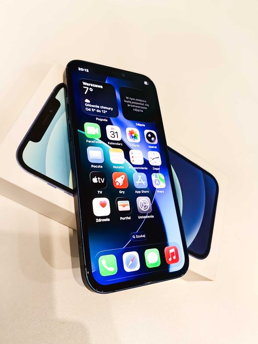 Apple Iphone 12 bez blokad idealny ekran i nowa bateria