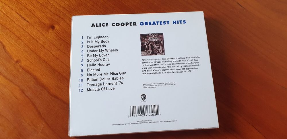 Alice Cooper Greatest Hits CD