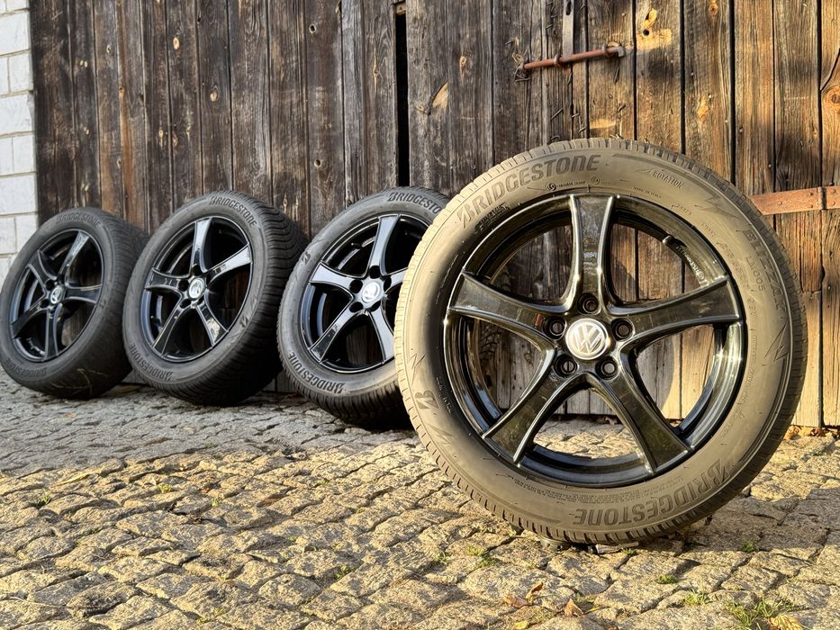 Alufelgi 5x112 r17 czarne volkswagen passat touran jetta golf caddy