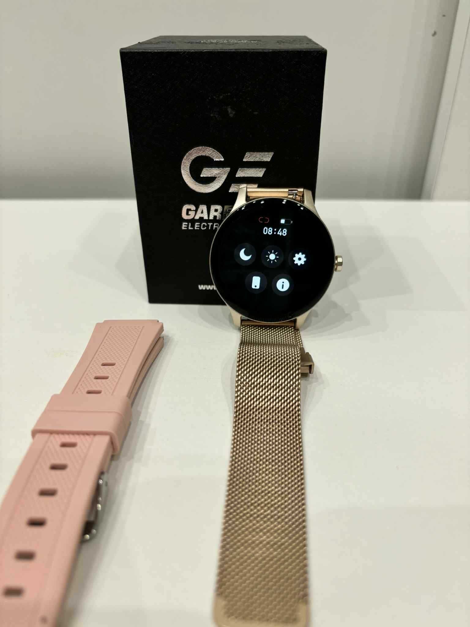 Garett, Smartwatch, Classy, złoty stalowy