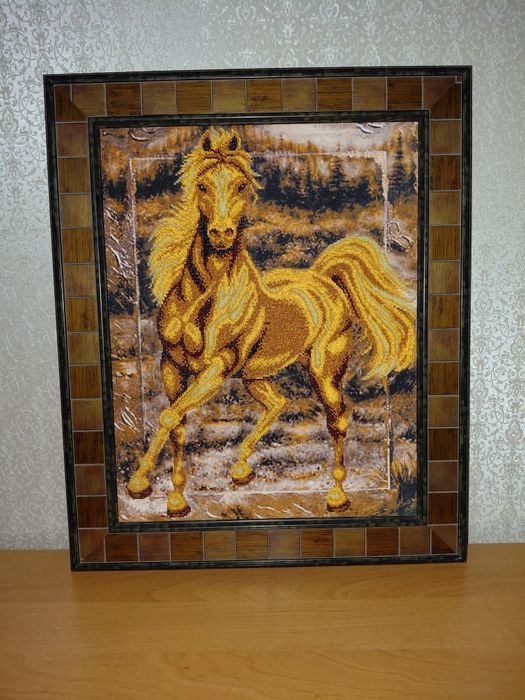 Картина вышитая  35×44,5,чешский бисер