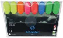 Zakreślacze Job mix kolorów 8szt Schneider blister,120x205 mm