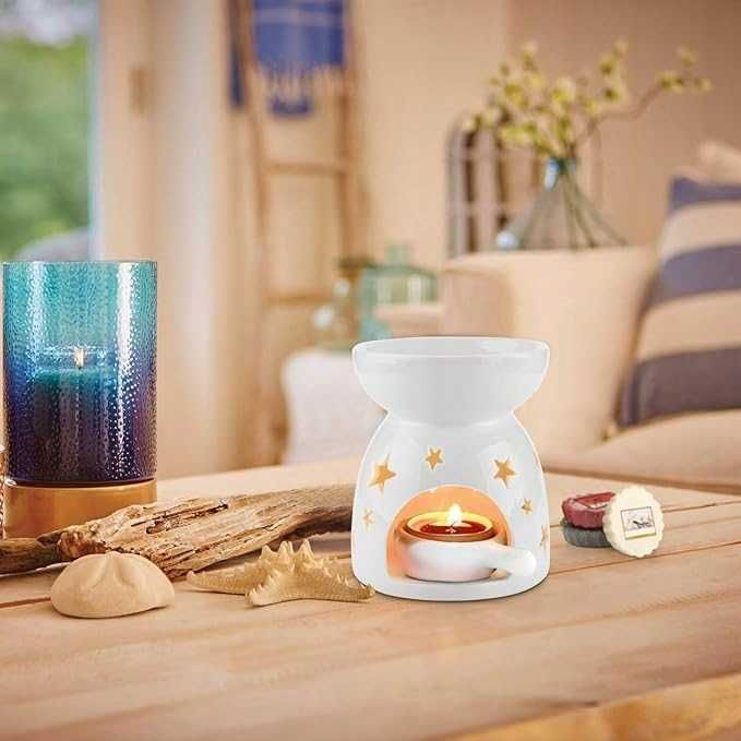 DWA WZORY komplet 2 x kominek zapachowy ceramiczne podgrzewacze NrP89