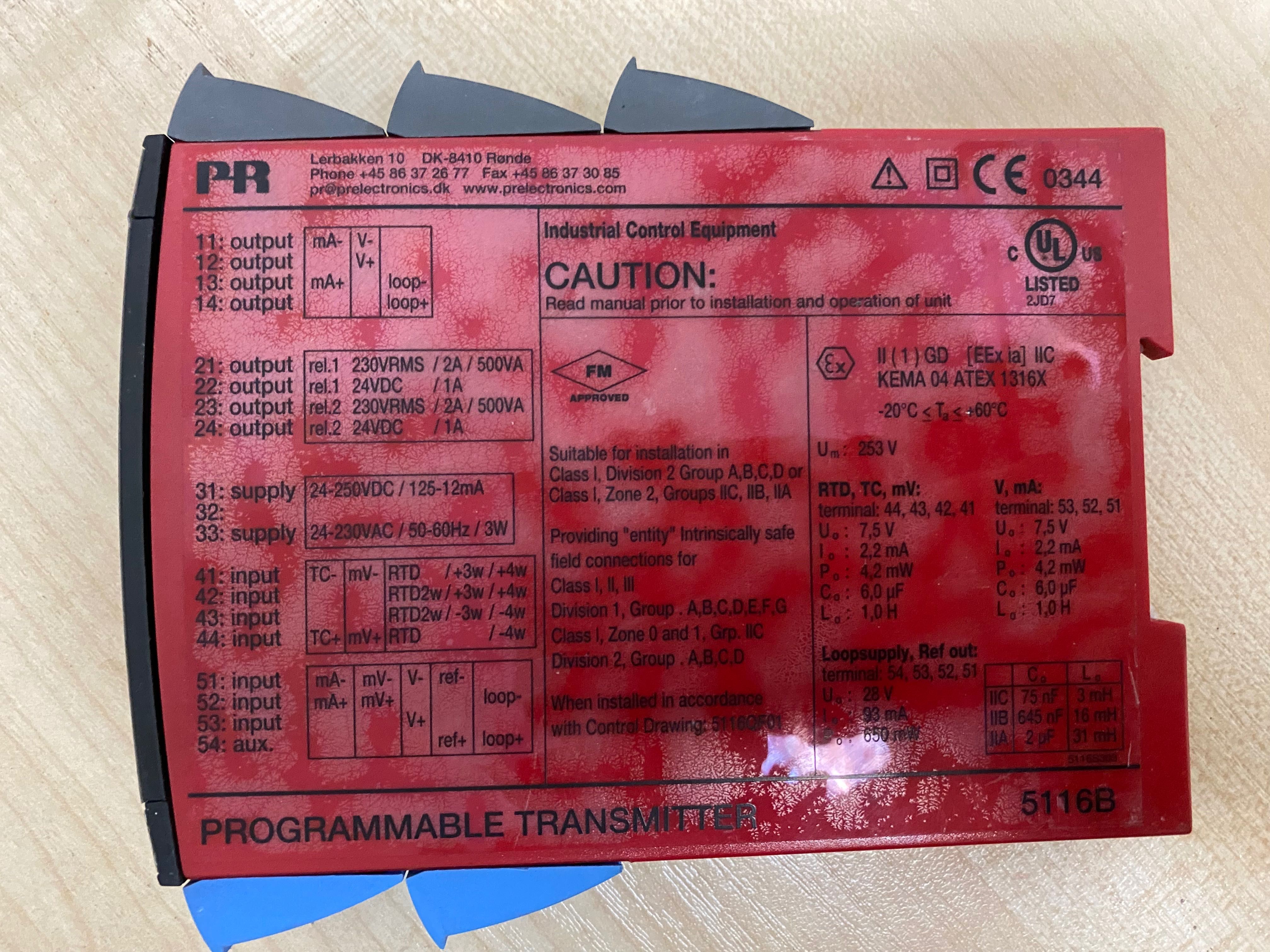 Преобразователь сигналов Promelectronics PR 5114 5116 Гальванический