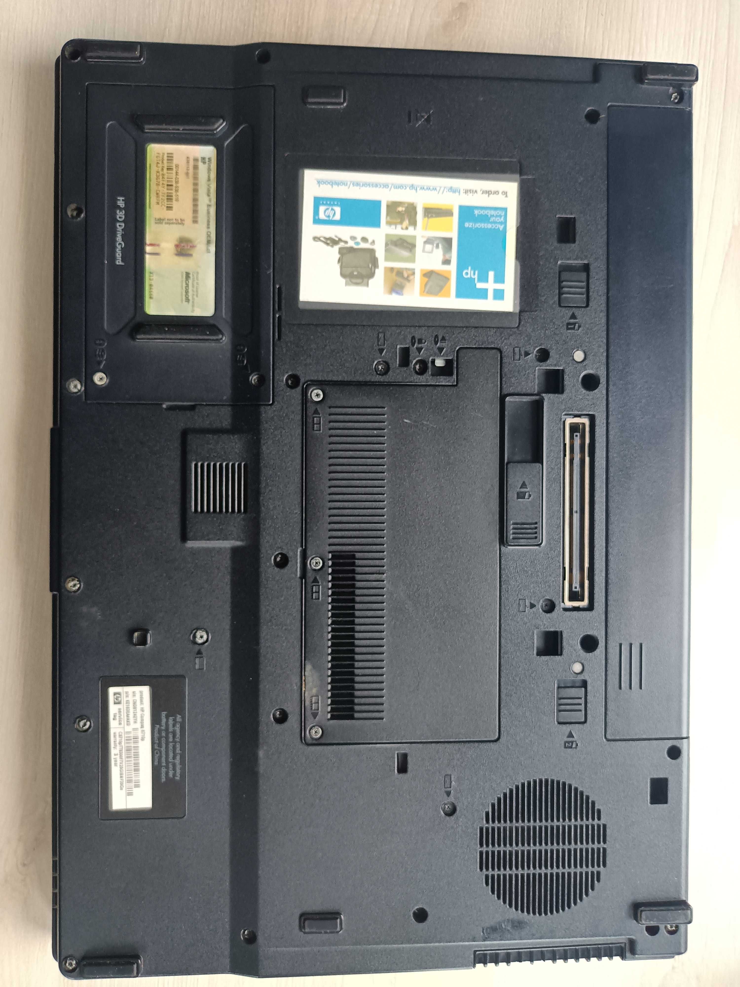 Zabytkowy laptop HP 8710p w pełni sprawny