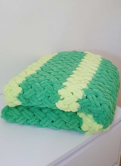 Pled kocyk dla noworodków ręcznie robiony