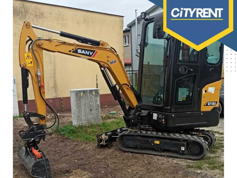 Sprzedaż i wynajem koparek w CiTYRENT 1,8T i 2,7T