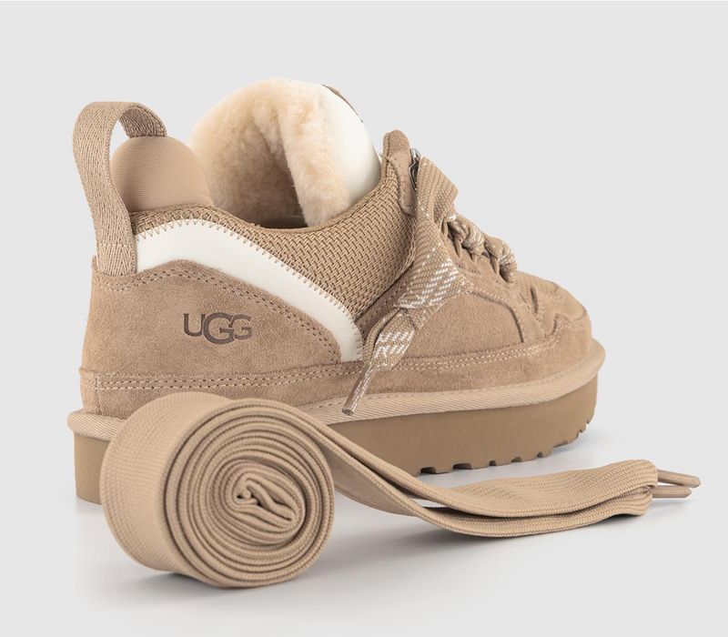 Оригінал UGG lowmel sneakers sand уггі кросівки пісочні бежеві