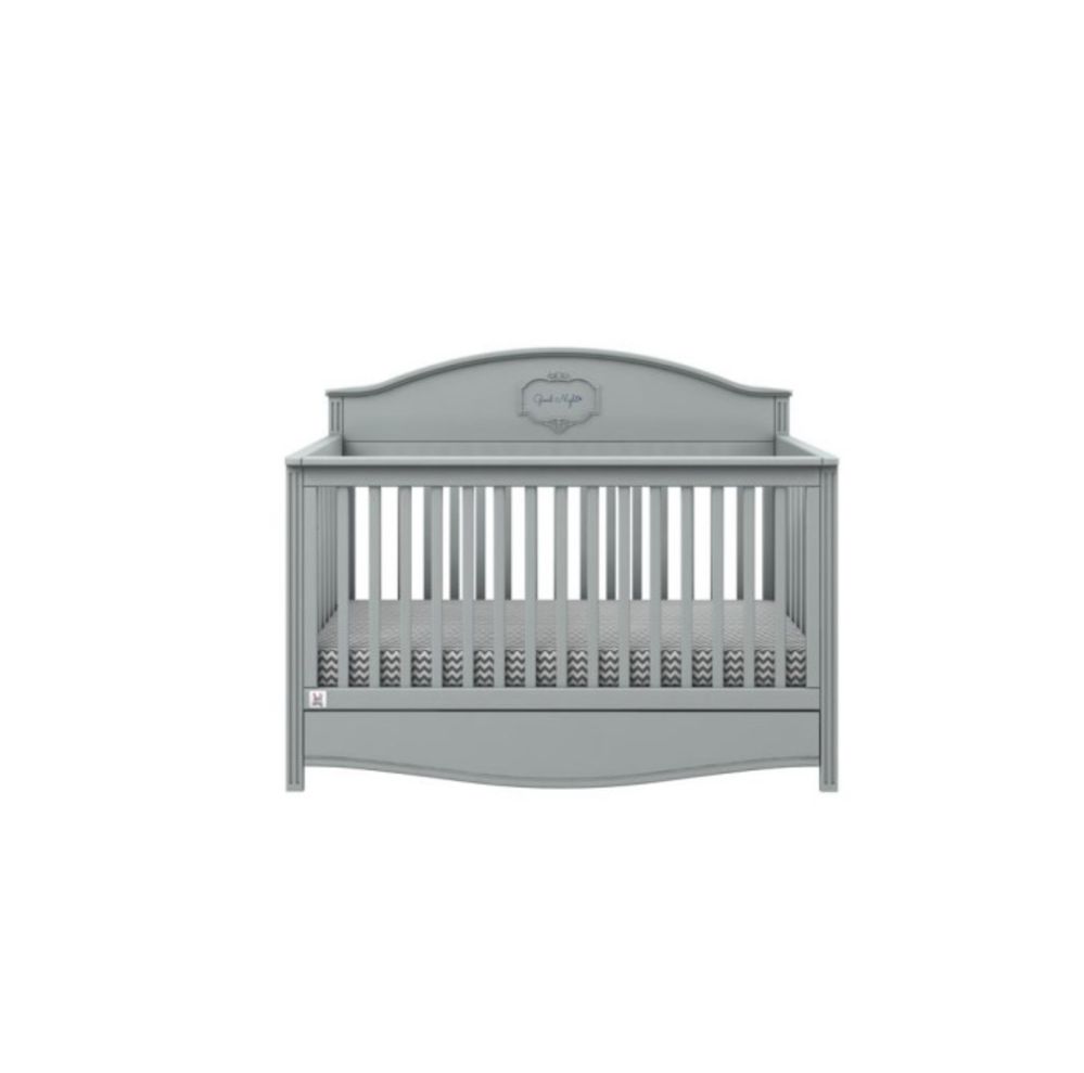 Ліжечко Bellamy Good Night Grey 140х70 см для новонародженого, сірий
