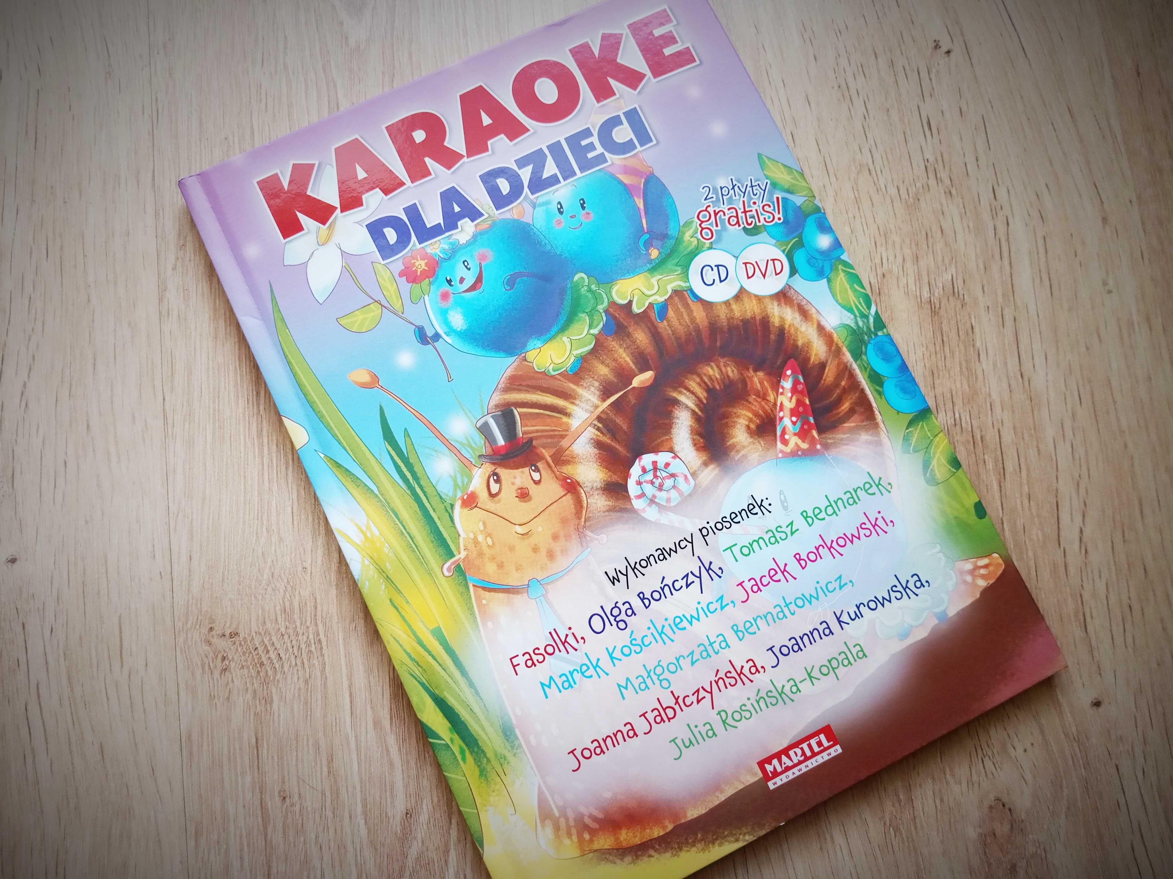 Książka Karaoke dla dzieci + płyty CD oraz DVD HIT na prezent