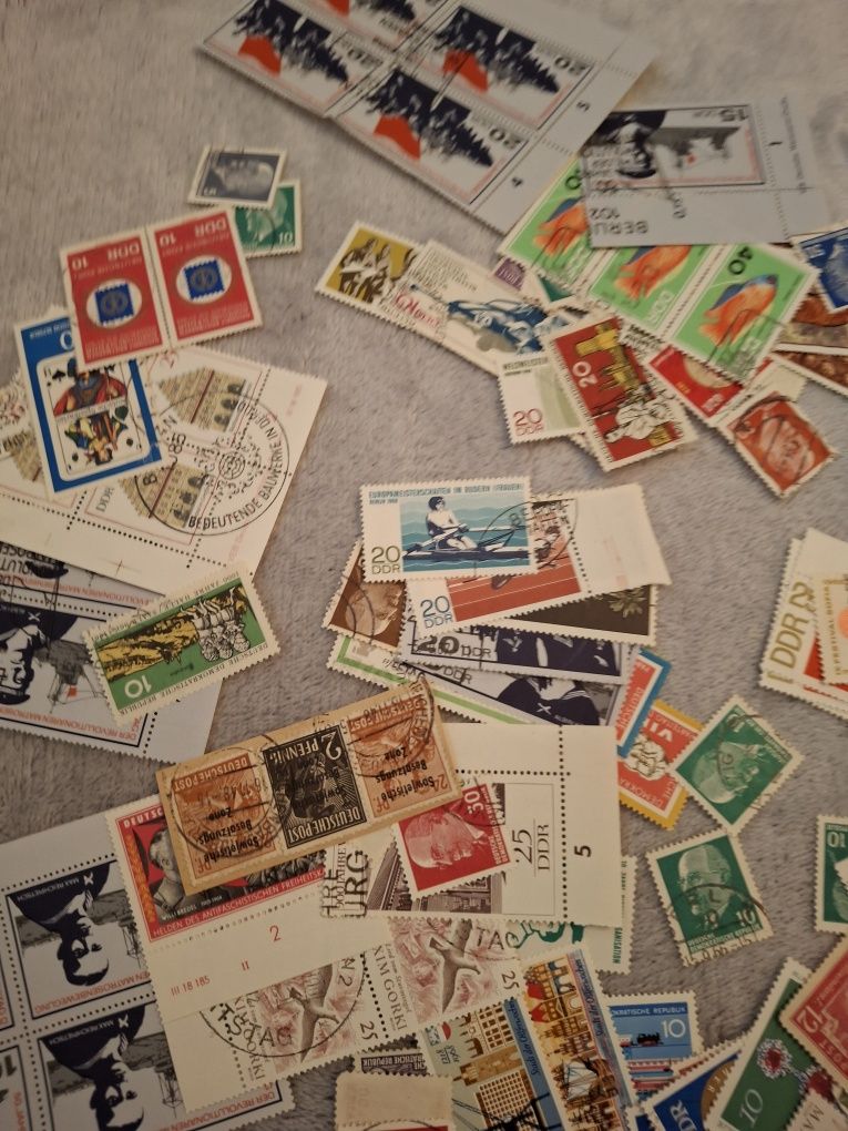 Znaczki pocztowe luzem DDR, całość ze zdjęcia